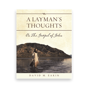 Book cover shows a person walking on water with mountains in the background. Text: 