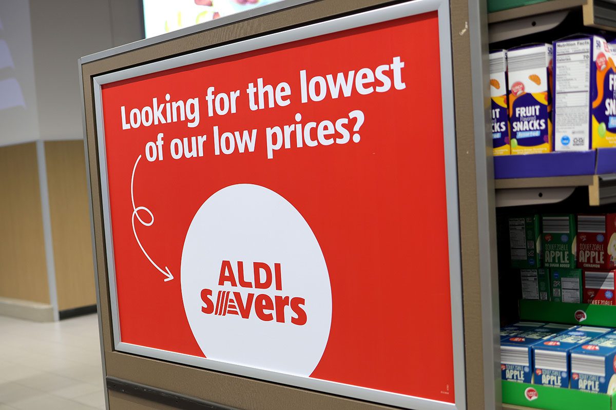 If You See a White Label or Tag at Aldi, This Is What It Means