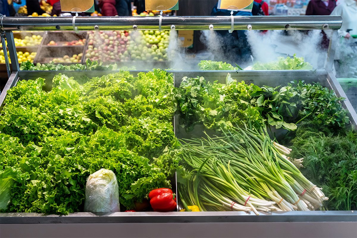 Grocery Stores Spray Produce With Water